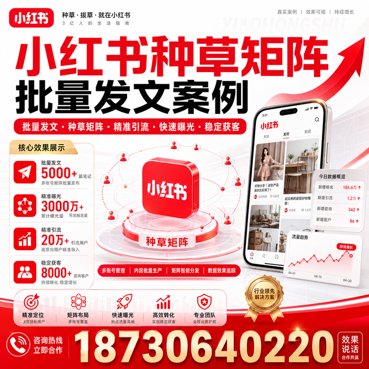 惠州小红书种草矩阵批量发文案例